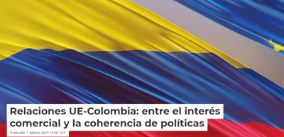 ¿Es coherente la política comercial de la UE con el apoyo a la paz en Colombia? lo analizamos en The Conversation